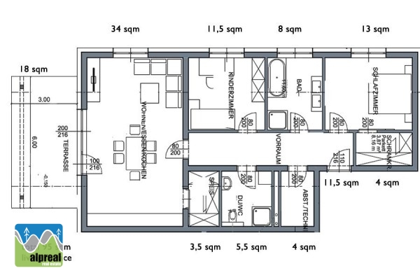 2 or 3 bedroom apartment Bad Hofgastein Salzburgerland Austria