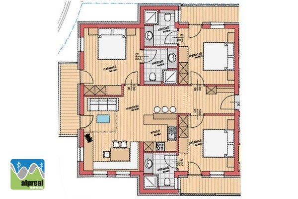 4-kamer appartement Wagrain Salzburgerland Oostenrijk