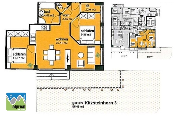 3-Zimmer Appartement Kaprun Salzburgerland Österreich