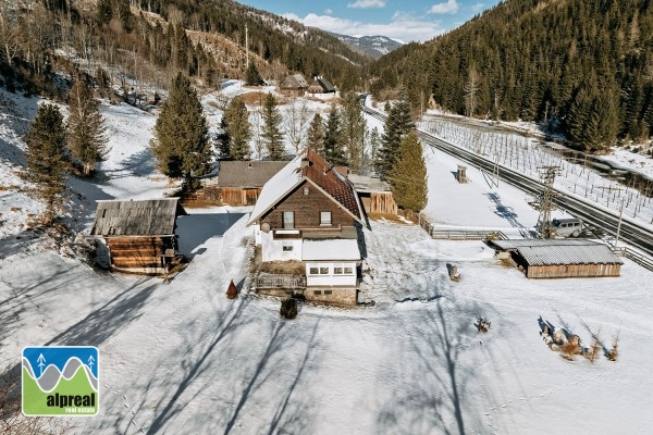 Vakantiehuis met appartement en bijgebouwen Turrach Steiermark Oostenrijk