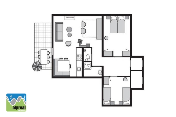 2 bedroom apartment Katschberg Salzburg Austria