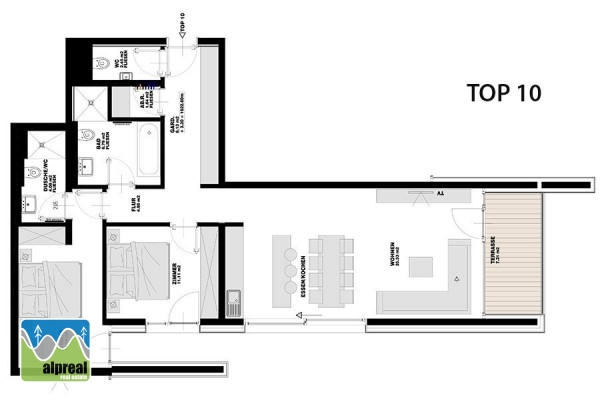 2-bed apartment Königsleiten Salzburg Austria