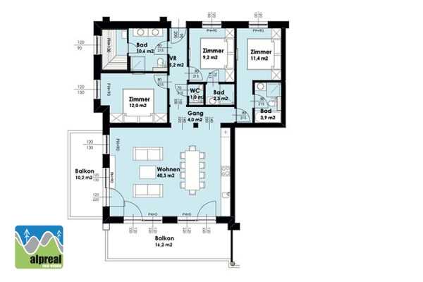 4 Zimmer Penthouse Wohnung Saalbach Salzburg Österreich