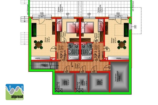 2-kamer appartement Flachau Salzburgerland Oostenrijk