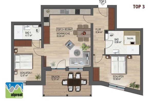 3-kamer appartementen Dienten am Hochkönig Salzburgerland Oostenrijk