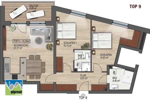 3-kamer appartementen Dienten am Hochkönig Salzburgerland Oostenrijk